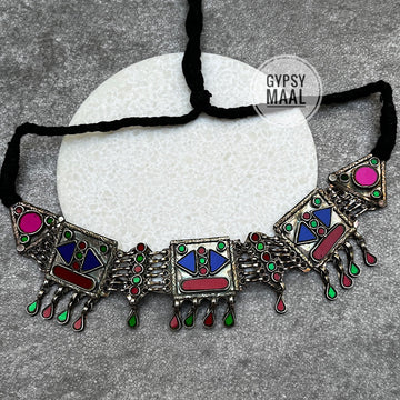 Multi Coloured Afghani Choker